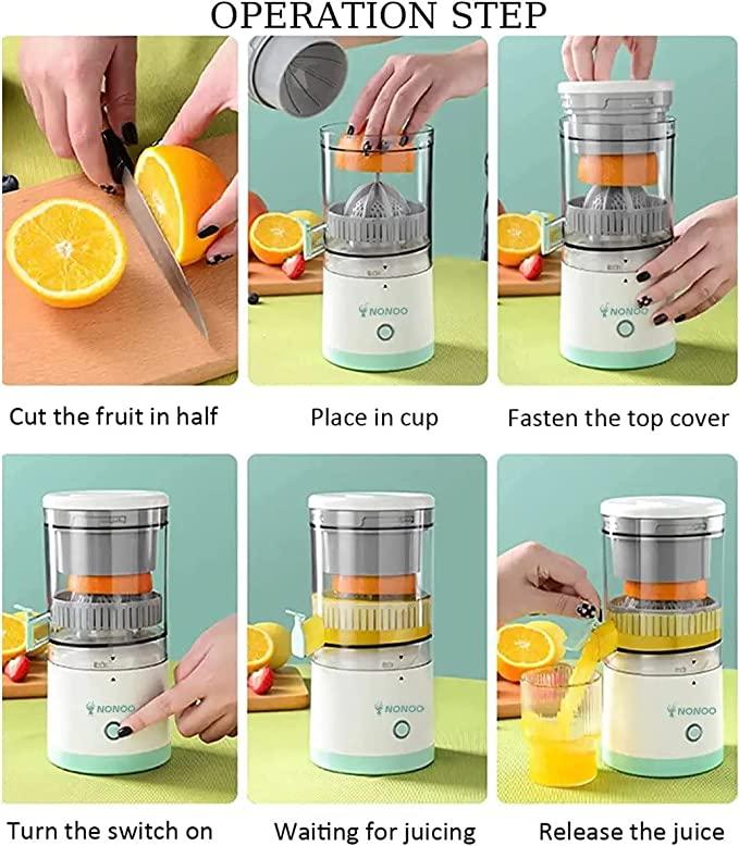 Electric Citrus Fruit Juicer – USB Rechargeable | Fast & Easy - Vast Finds