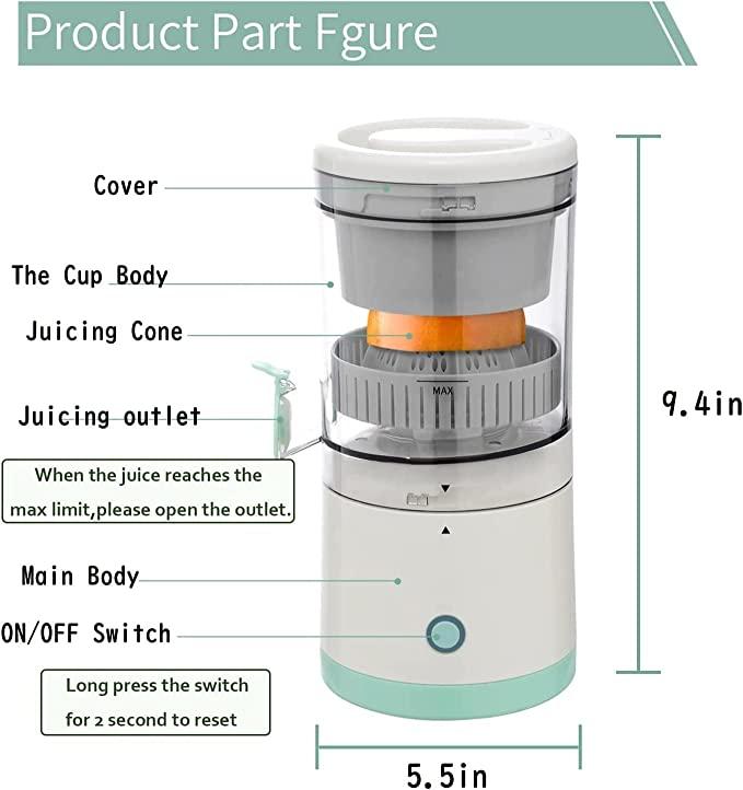 Electric Citrus Fruit Juicer – USB Rechargeable | Fast & Easy - Vast Finds