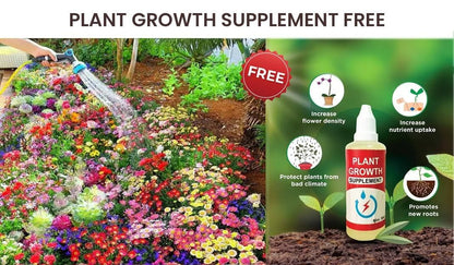 100 Variety Flower Seed Pack + Free Growth Supplement