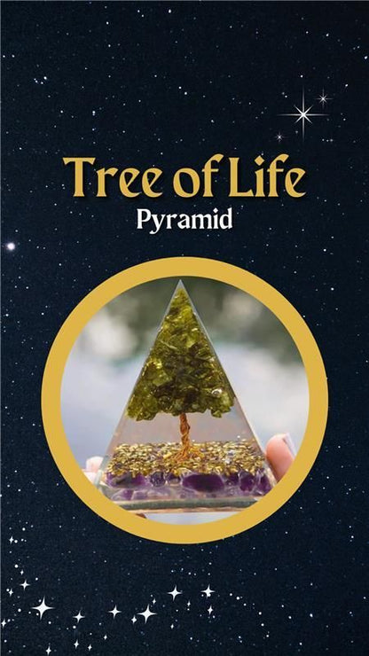 Tree of Life Peridot Orgon Pyramid