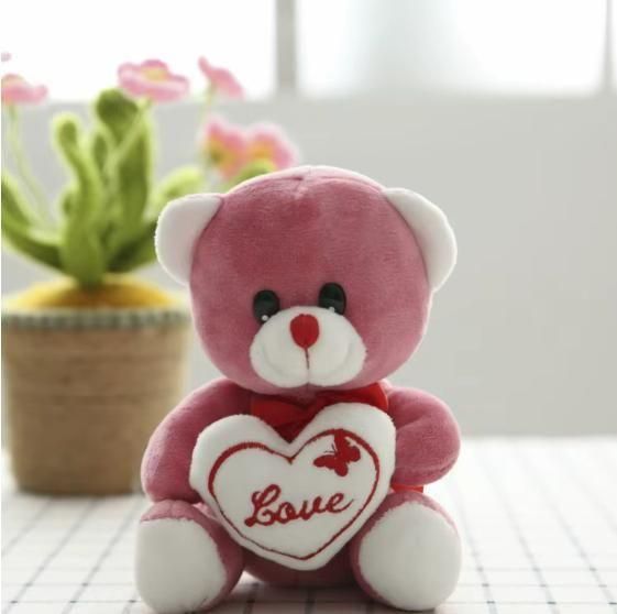 Adorable Valentine’s Teddy Bear with Love Quote – A Heartwarming Gift for Your Special One